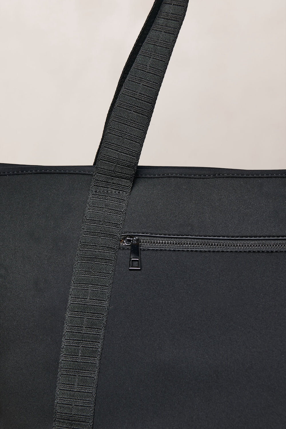 Black bag with zipper
