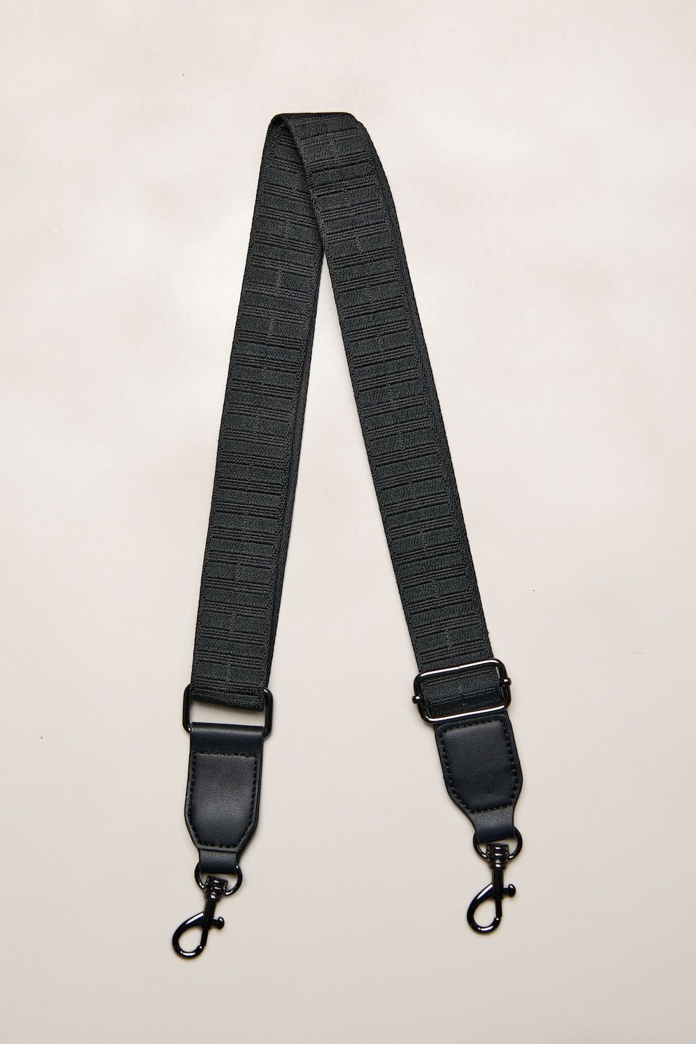 Black Crossbody Strap with adjustable hooks