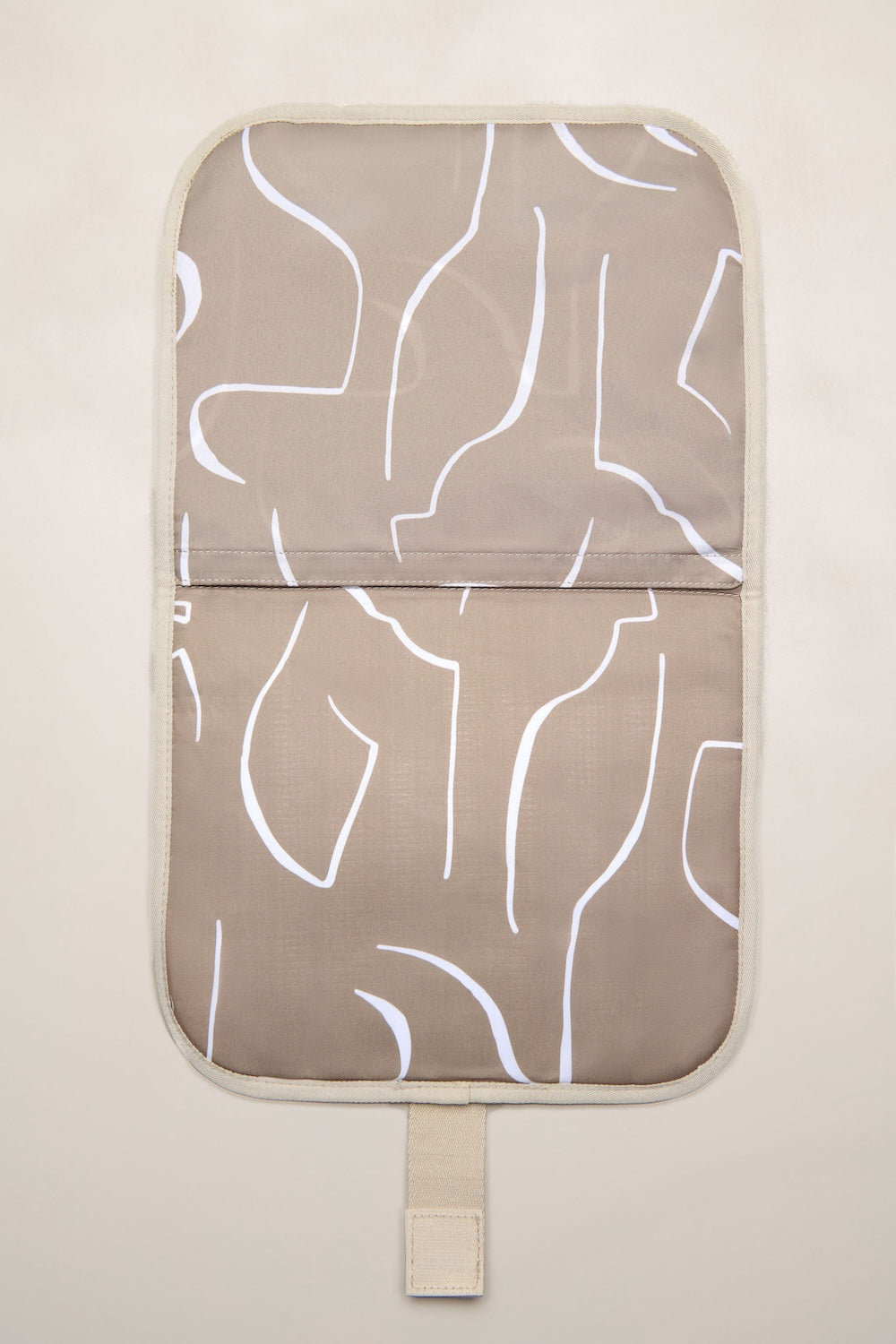 Taupe baby change mat